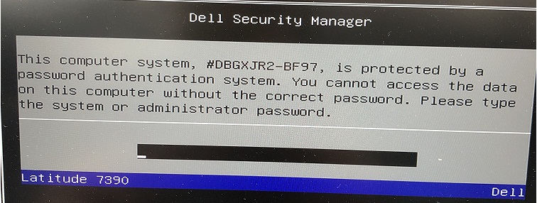 unlock dell laptop with bf97
