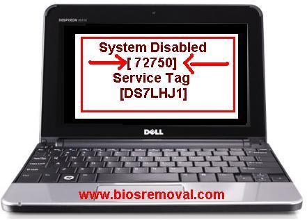 unlock dell laptop with system disabled